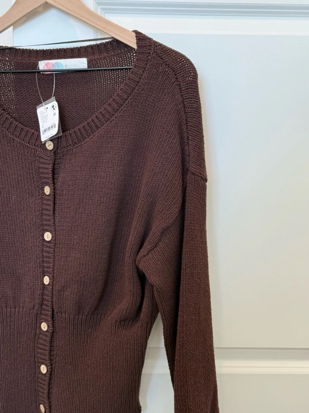 Free People Button-Front Knit Sweater Cardigan - Picture 4 of 5
